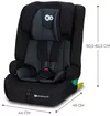cumpără Scaun auto KinderKraft 9-36 кг SAFETY FIX 2 I-SIZE KCSAFI02BLK0000 (76-150cm) BLACK în Chișinău 