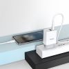 Incarcator de retea Hoco C80A 20W Rapido + Cablu Type-C to Type-C (PD + QC3.0) [White]