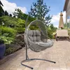 купить Садовая мебель Hydro S Кресло-качалка Hola Nobel, серое в Кишинёве 
