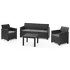 купить Садовая мебель Keter Elodie Set + Chicago Table Graphite/Gray (246150) в Кишинёве 