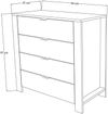 купить Комод Trendy Duru 1600-31-White, 90x85x42cm (GTR007926) в Кишинёве 