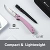 купить Нож походный Sencut S25007-3 Skelfin, G10 roz pudrat, Button Lock в Кишинёве 