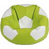 cumpără Fotoliu BeanBag BeanBag BM6011, Minge Ares din piele ecologică, L, verde și alb în Chișinău 