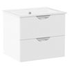 NOVA VLNA комплект мебели 60см, белый: тумба подвесная, 2 ящика + умывальник накладной арт i11052 