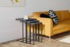 купить Журнальный столик Trendy Mermer Negru (3 bucati) (GTR000928) в Кишинёве 