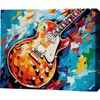 cumpără Tablou pe numere BrushMe RMGB028FC 30x40сm (pânză neagră/fără cutie) Chitară rock în Chișinău 