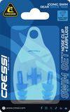 cumpără Accesoriu pentru înot Cressi-Sub Set de inot AQUA KIT EAR PLUGS + NOSE CLIP blue (DF204020) în Chișinău 