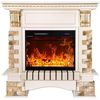 купить Камин электрический ArtFlame Topaz & Lorance color, 1090x1100x330 mm, Fildeş в Кишинёве 
