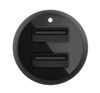 cumpără Încărcător pentru automobil Belkin CCB001BTBK Dual USB-A Car Charger, 12W X2, BLK în Chișinău 