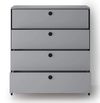 купить Комод Fabrik Home Clay 4 ящика (с подсветкой) Серая мышка в Кишинёве 