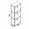 cumpără Raft metalic galvanizat cu placă din plastic Gama Box 900Wx505Dx1830H mm, 4 polițe/PLB în Chișinău 