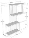 купить Полка декоративная Trendy Destan-Alb 65x96x19cm (GTR005420) в Кишинёве 
