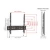 Wall Mount Barkan ''E30'' Black 19" - 65" Fixed, max.50kg, VESA mm: up to 400x400mm 