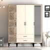 cumpără Dulap Trendy Kumsal PTR-Nuc, Crema în Chișinău 