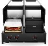 купить Мангал Cozze 90452 Quattro 900 3 Burner Combo 4in1 (pe gaz ) в Кишинёве 