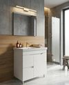 cumpără Dulap pentru lavoar Mashtab 11742 Print cu 2 sertare+usa 80cm Alb în Chișinău 