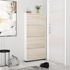 купить Полка для обуви Mobildor-Lux Leo Slim 80x16x164H cm White/Sonoma в Кишинёве 