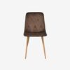 купить Комплект стол и стулья Evelin di Costacurta стол HV-27V Light Brown + 6 стульев YTC-080Wo Bluvel-38 в Кишинёве 