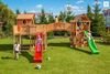 купить Детская площадка Fungoo Maxi Set JOYFUL CASTEL (My_Space_XL Fortress Toybox Rainbow) teak painted в Кишинёве 