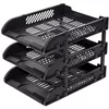 cumpără Suport pentru documente Deli DLE9213-BK Set 3 tavite suprapozabile, negru în Chișinău 
