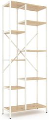 купить Cтеллаж складской Nex Home Raft metalic Loft Cascade 1780x700x300mm, 7 nivele, PAL, White / Oak Artisan в Кишинёве 