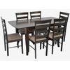 cumpără Set masă și scaune Evelin di Costacurta стол HV-29V Chocolate + 6 стульев Gloria Chocolate/Ekea-12 (Dark Brown) în Chișinău 