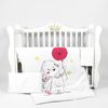 купить Детское постельное белье PernaMea Set lenjerie 3 piese Premium Iepuras gri (PM.100469/4) в Кишинёве 