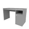 cumpără Masă de birou Smartex (10921) Tab Classic 120cm Grafit în Chișinău 