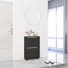 купить Полка для обуви Mobildor-Lux Leo Slim 50x16x86H cm Anthracite в Кишинёве 