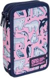 Пенал с 2 отделениями CoolPack с аксессуарами JUMPER "Pink Ocean"