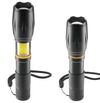 купить Фонарь Hama 228620 W200 LED Torch, Batteries, Zoom, COB, Aluminium, 3 Modes в Кишинёве 