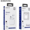 Casti Borofone BE30 Plus Original Series (Wireless Charging Case), White 