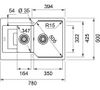 купить Мойка кухонная Franke 114.0575.065 UBG 651-78 Nero в Кишинёве 