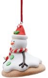 купить Новогодний декор Promstore 49185 Украшение елочное Снеговик 8x7cm в Кишинёве 