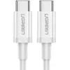 cumpără Cablu telefon mobil Ugreen 60520 Cable Type-C 2.0 to Type-C 2.0 5A 60W 2m, White, US300 în Chișinău 