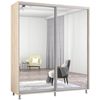 купить Шкаф Mobildor-Lux Арон с раздвижными зеркальными дверцами (200x60x200H см) Sonoma в Кишинёве 