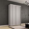 купить Шкаф Mobildor-Lux Compact uși glisante PAL cu ornament linii (160x45x210H cm) Grey в Кишинёве 