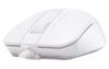 Mouse A4Tech FM12S Silent, Optical, 1000 dpi, 3 buttons, Ambidextrous, 4-Way Wheel, White, USB 