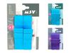 Крючки на полотенцесушитель MSV 2шт, голубой/фиолетовый, пластик