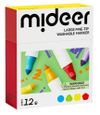 cumpără Set de creație Mideer MD1549 Set de markere lavabile cu vârf subțire, 12 culori în Chișinău 