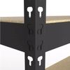 купить Cтеллаж складской Nex Home Raft metalic Titan 1800x1200x400 mm, 4 nivele PAL, antracit в Кишинёве 