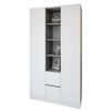 купить Шкаф Smartex (15834) N14 140cm Alb+Grafit в Кишинёве 