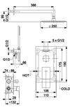 cumpără Panou de duș kfa armatura Logon встраиваемый в стену матовое золото în Chișinău 