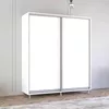 cumpără Dulap Mobildor-Lux Aron cu uși glisante (230x60x210H cm) Alb Brilliant în Chișinău 