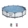 Pool Steel Pro Max 366x76cm, 6473L, cadru metalic