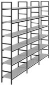 купить Офисный стеллаж Deco Raft arhiva modular M3 cu 6 nivele 294x34xH210cm в Кишинёве 