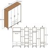 cumpără Dulap Trendy Kumsal RTR-Nuc, Antracit în Chișinău 