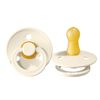 Suzeta din latex rotunda BIBS Colour (0-6 luni) Ivory 