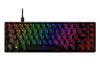 Gaming Keyboard HyperX Alloy Origins 65, Mechanical, TLK, Aluminum body, Red SW, RGB, PBT keys, USB 