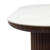 купить Стол Deco Botas 2000x900x760 White sintered stone + Wooden Leg в Кишинёве 